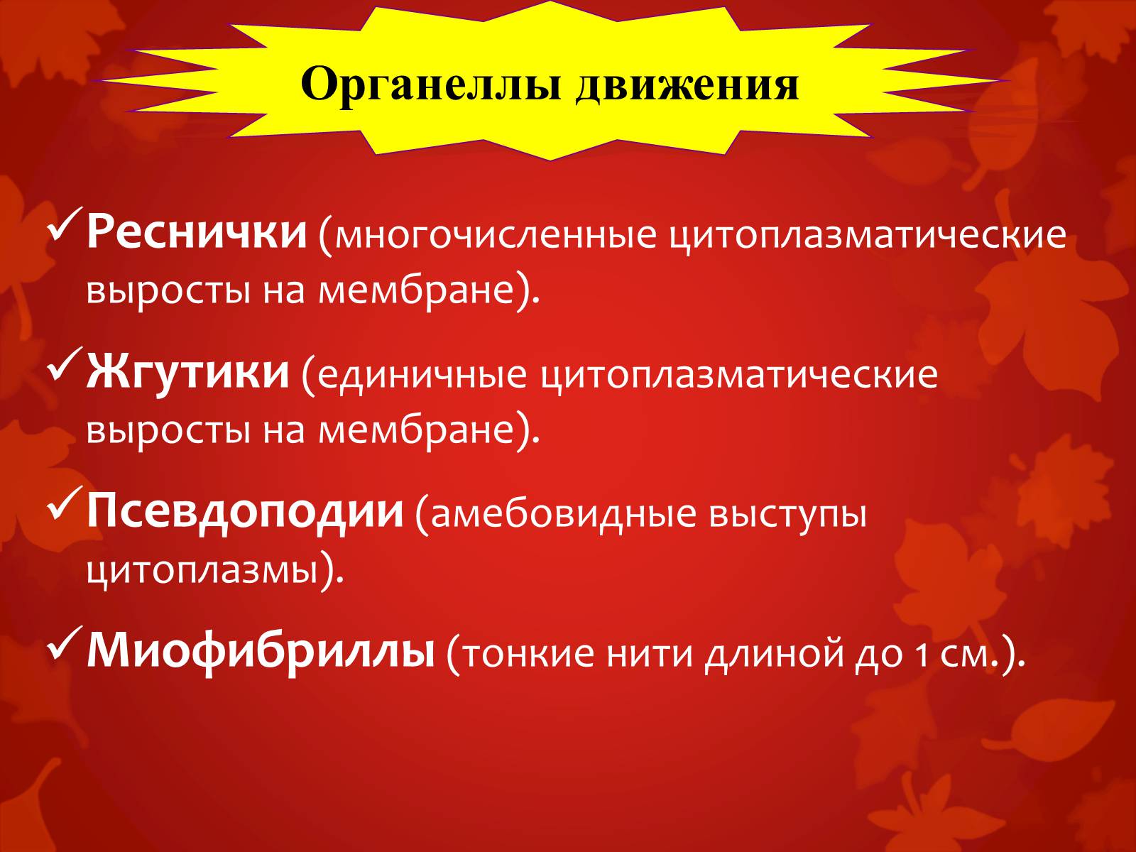 Презентація на тему «Строение клетки и её функции» - Слайд #25