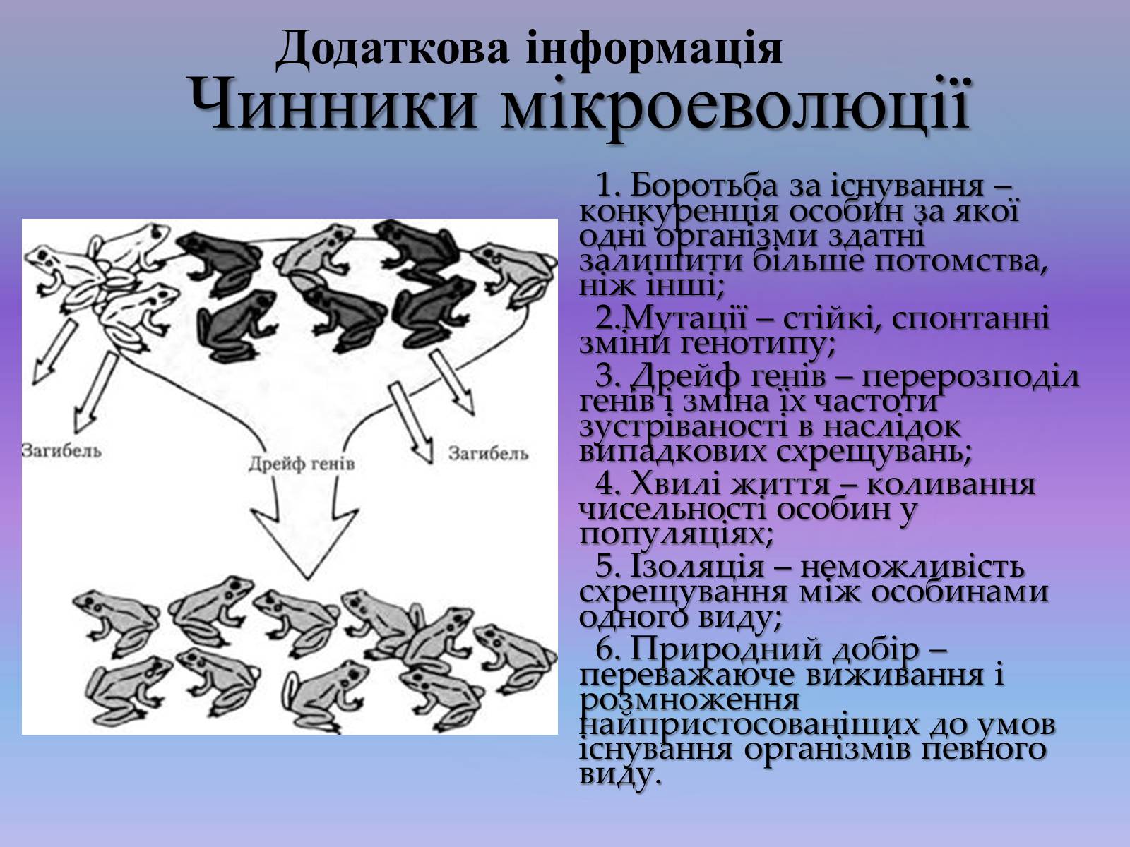 Презентація на тему «Видоутворення. Мікроеволюція» - Слайд #9