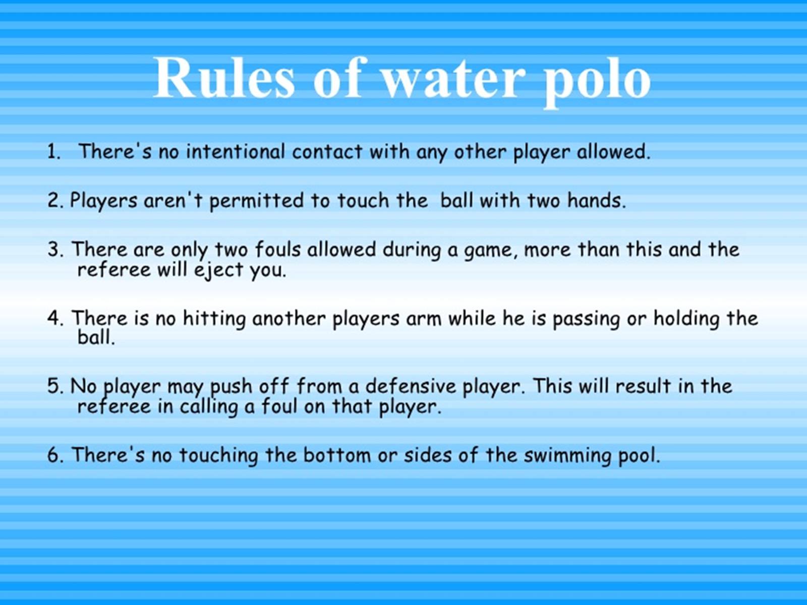Презентація на тему «Water polo» - Слайд #7