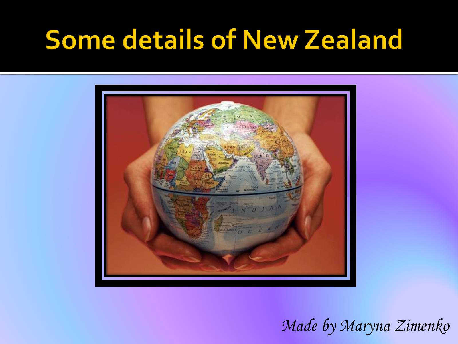 Презентація на тему «Some details of New Zealand» - Слайд #1