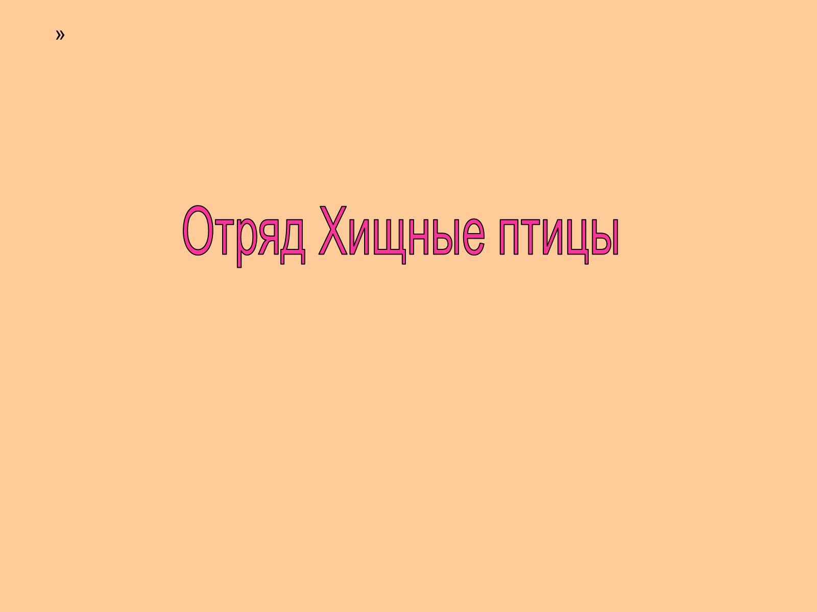 Презентація на тему «Отряд Хищные птицы» - Слайд #1