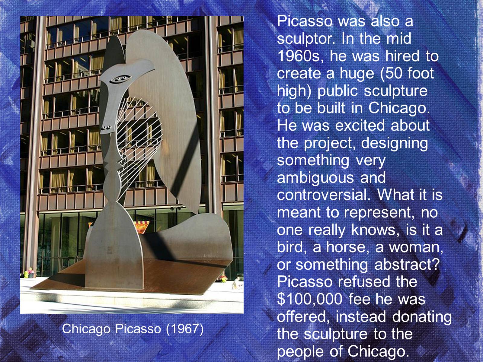 Презентація на тему «Pablo Picasso» (варіант 1) - Слайд #13