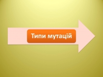 Презентація на тему «Типи мутацій»