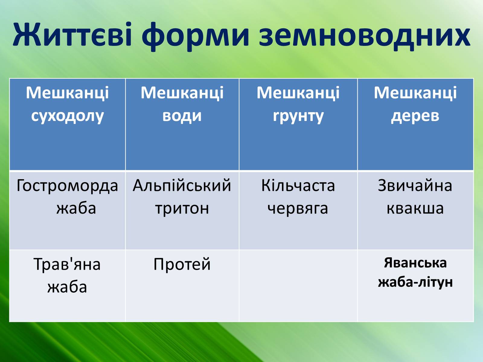 Презентація на тему «Зовнішня будова земноводних» - Слайд #7