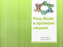 Презентація на тему «Роль білків в організмі людини»