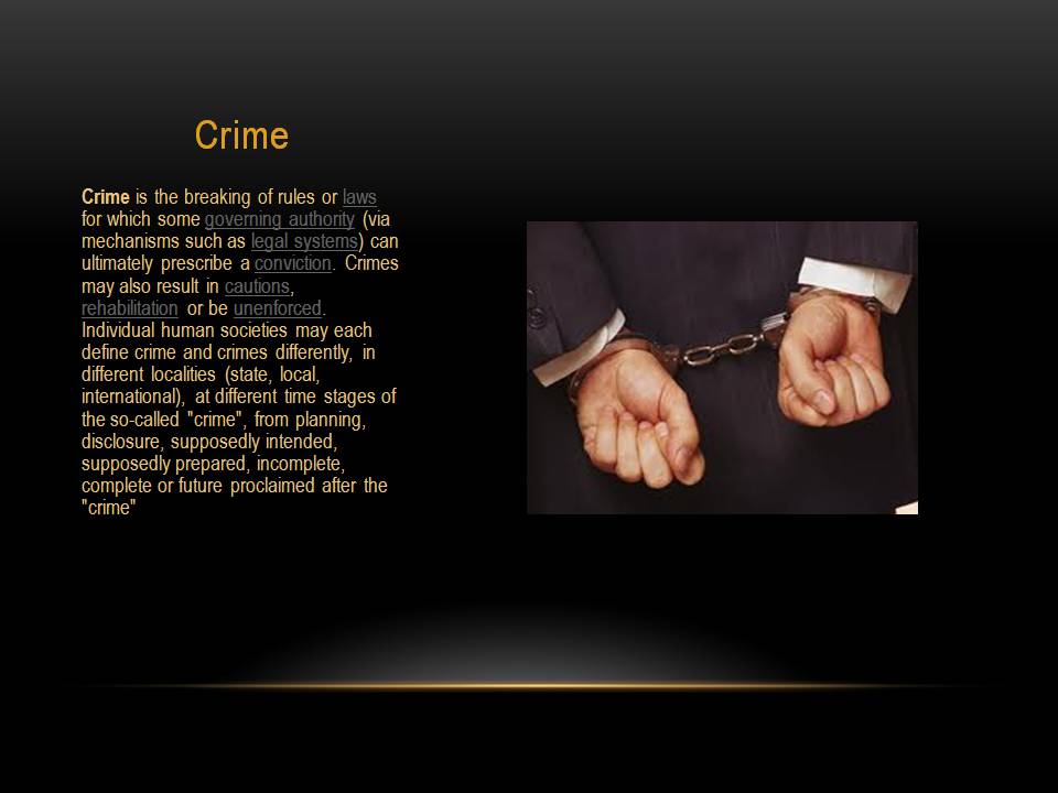 Презентація на тему «Crime» - Слайд #3