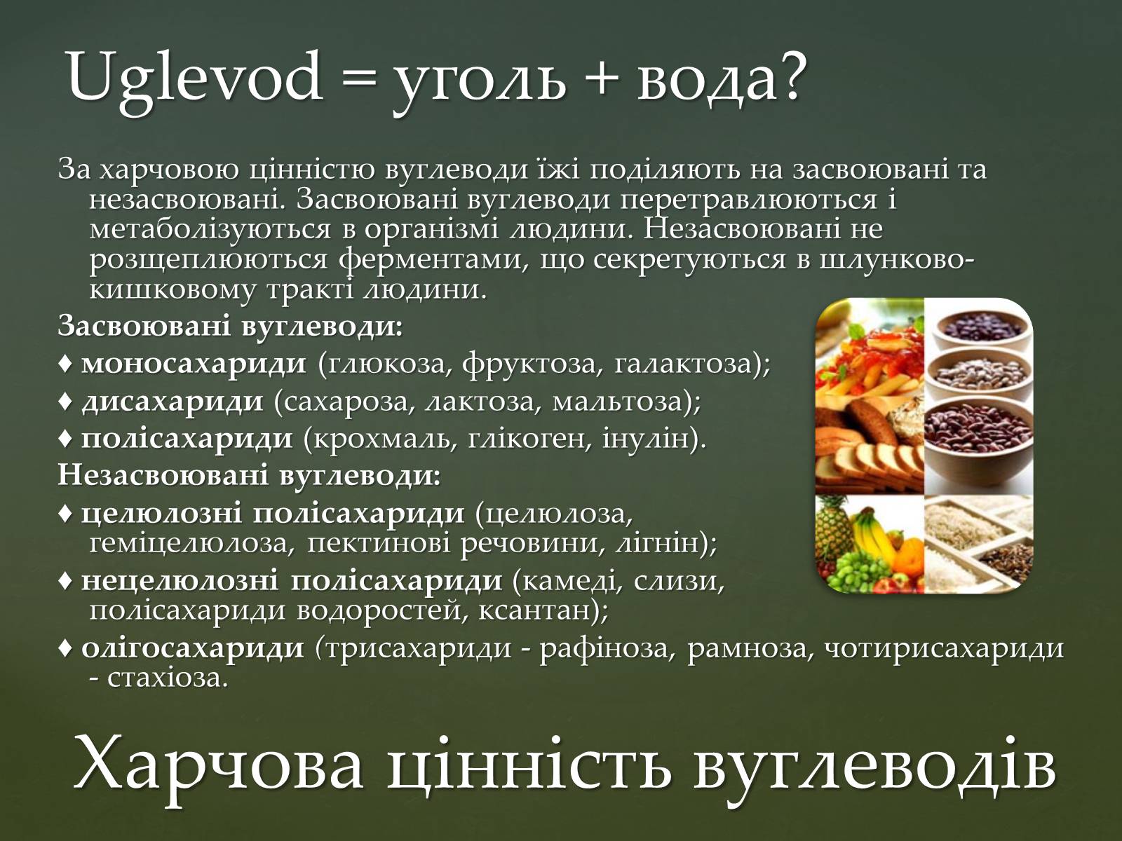 Презентація на тему «Вуглеводи як компоненти їжі, їх роль у житті людини» (варіант 31) - Слайд #10