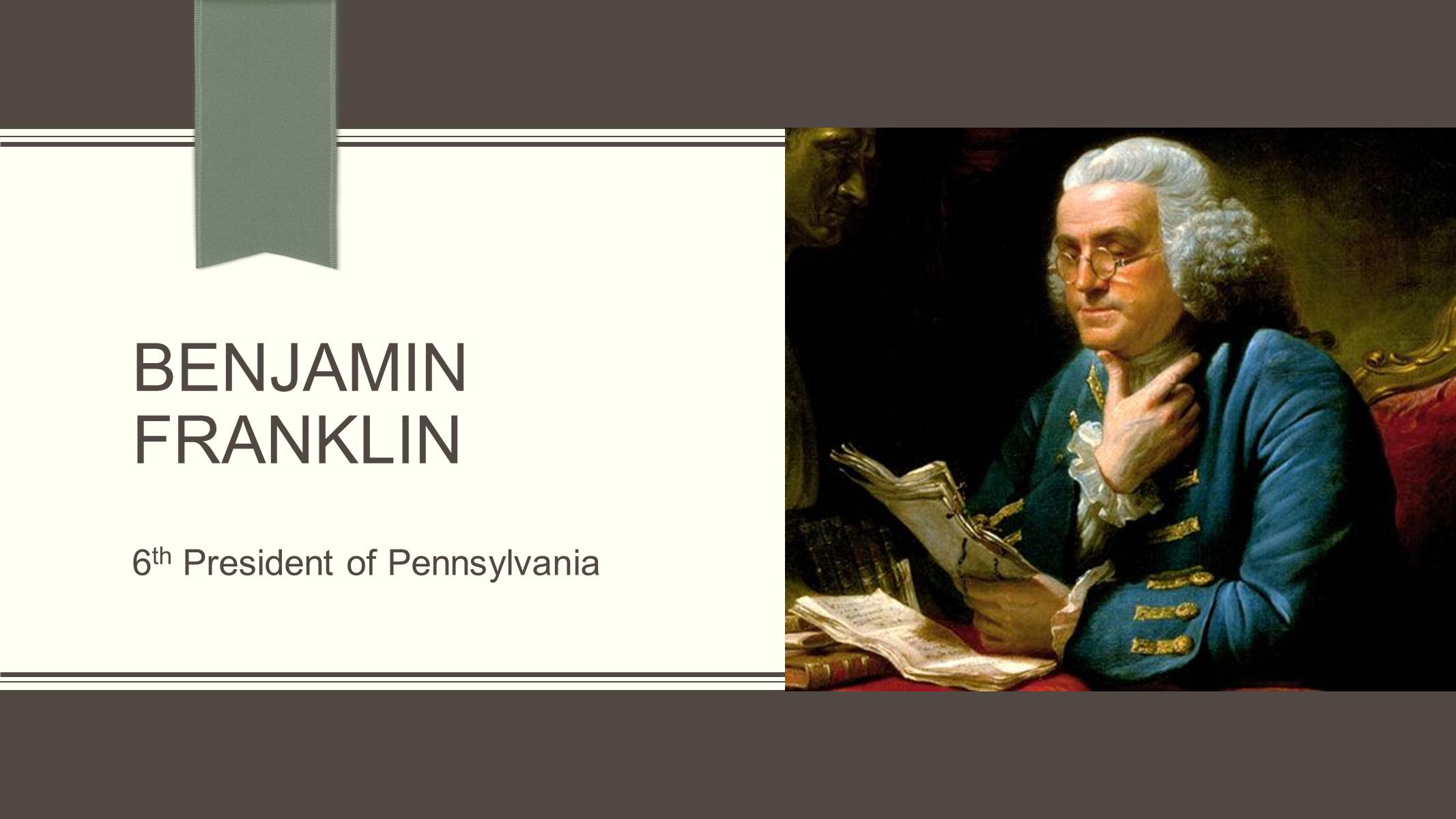 Benjamin franklin презентация