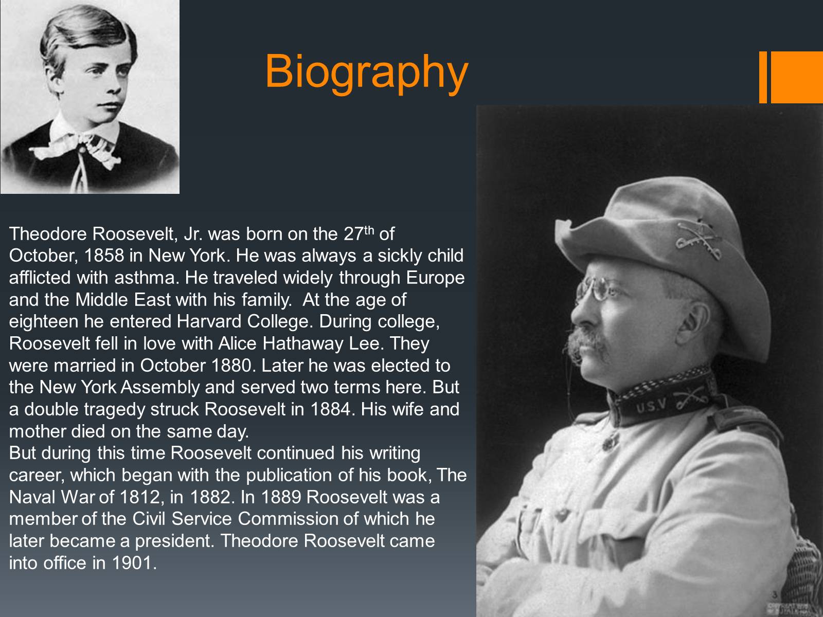 Презентація на тему «Theodore Roosevelt» - Слайд #3