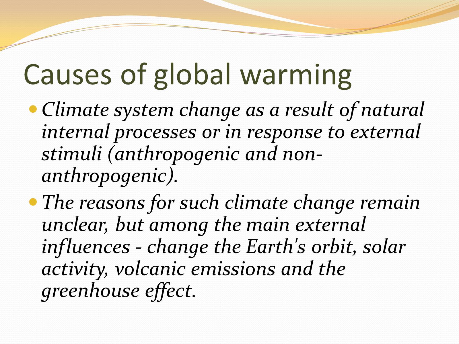 Презентація на тему «Project work on Global Warming» - Слайд #7