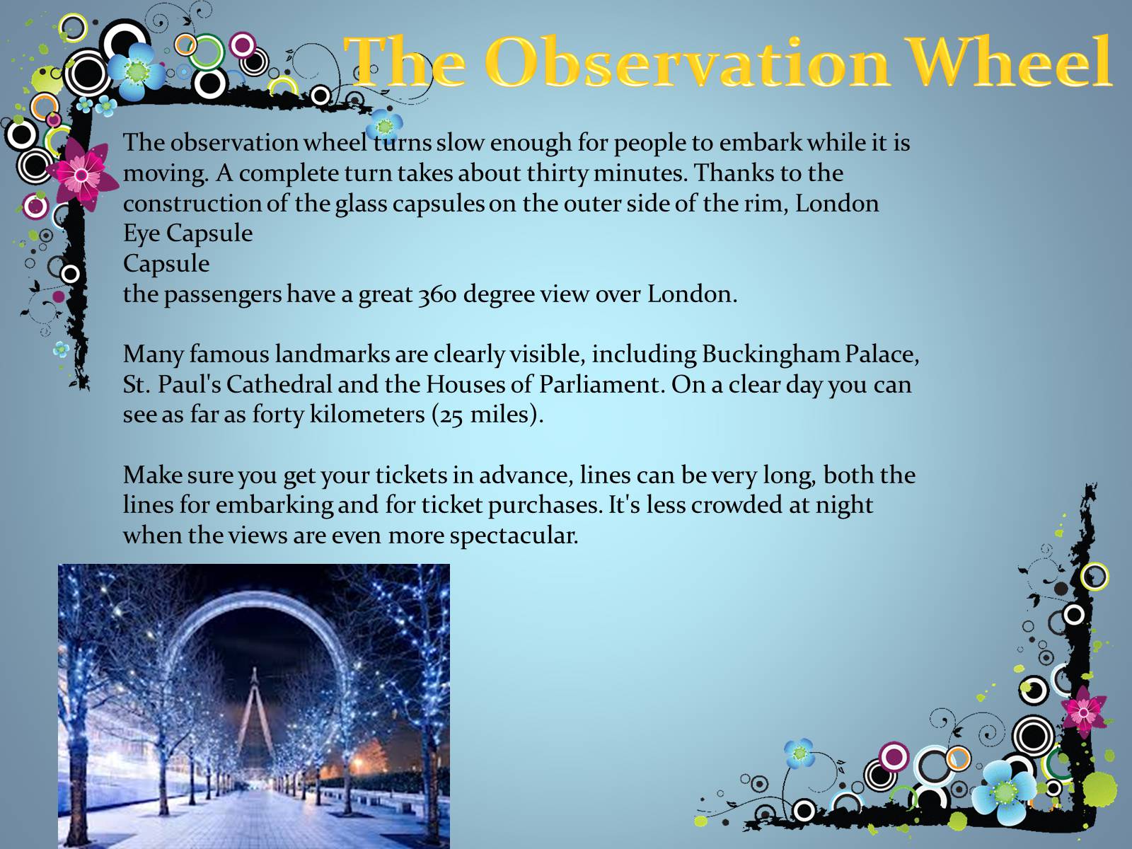 Презентація на тему «London Eye» - Слайд #6