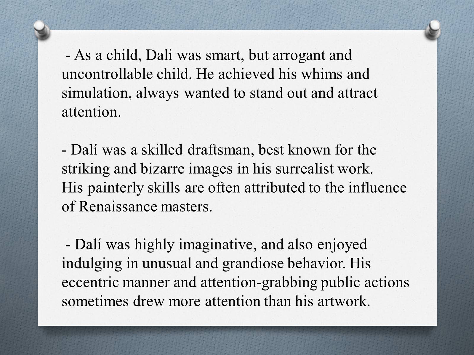 Презентація на тему «Salvador Dali» (варіант 2) - Слайд #4