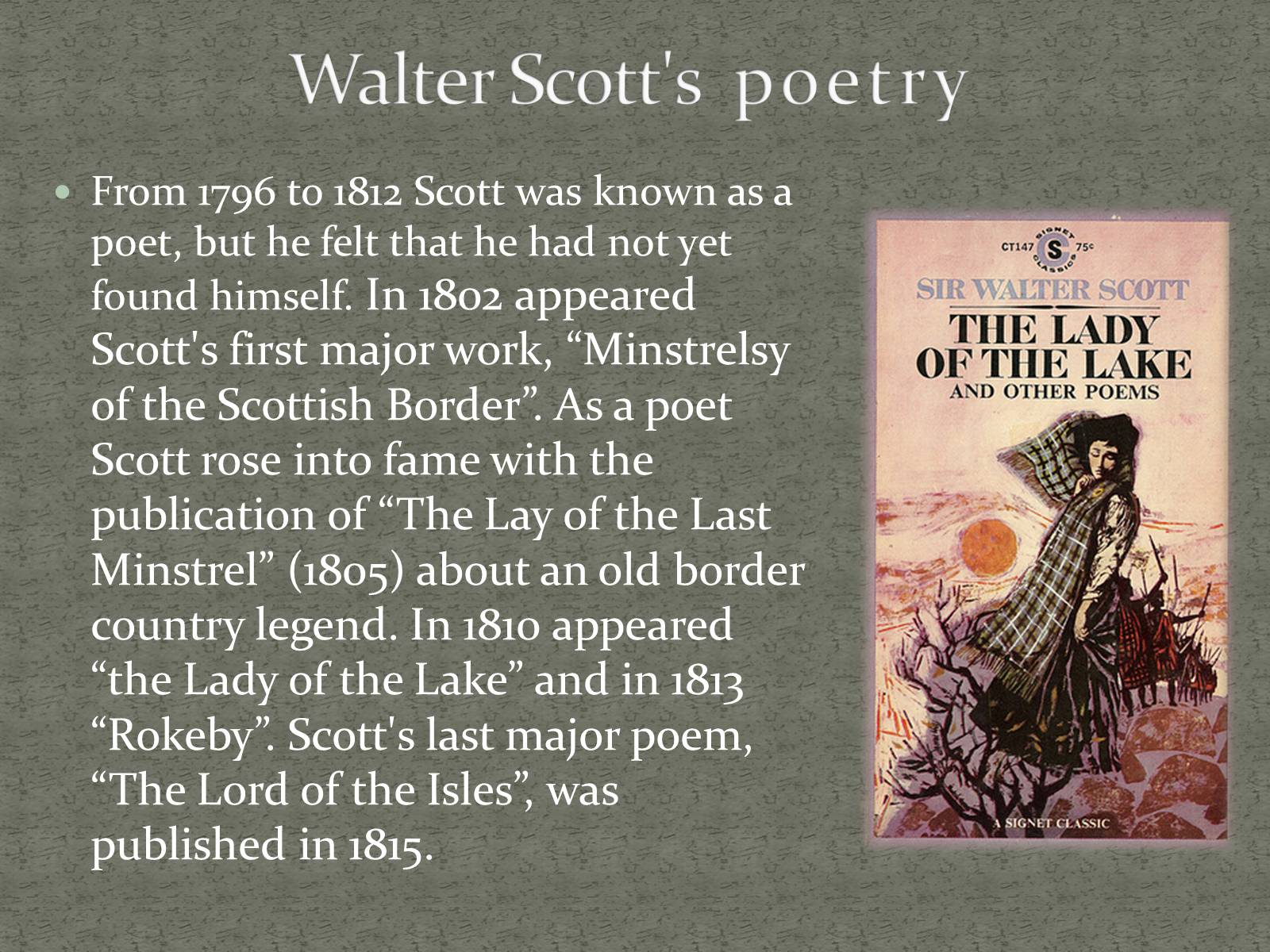 Презентація на тему «Sir Walter Scott» - Слайд #3
