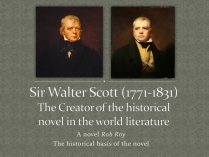 Презентація на тему «Sir Walter Scott»