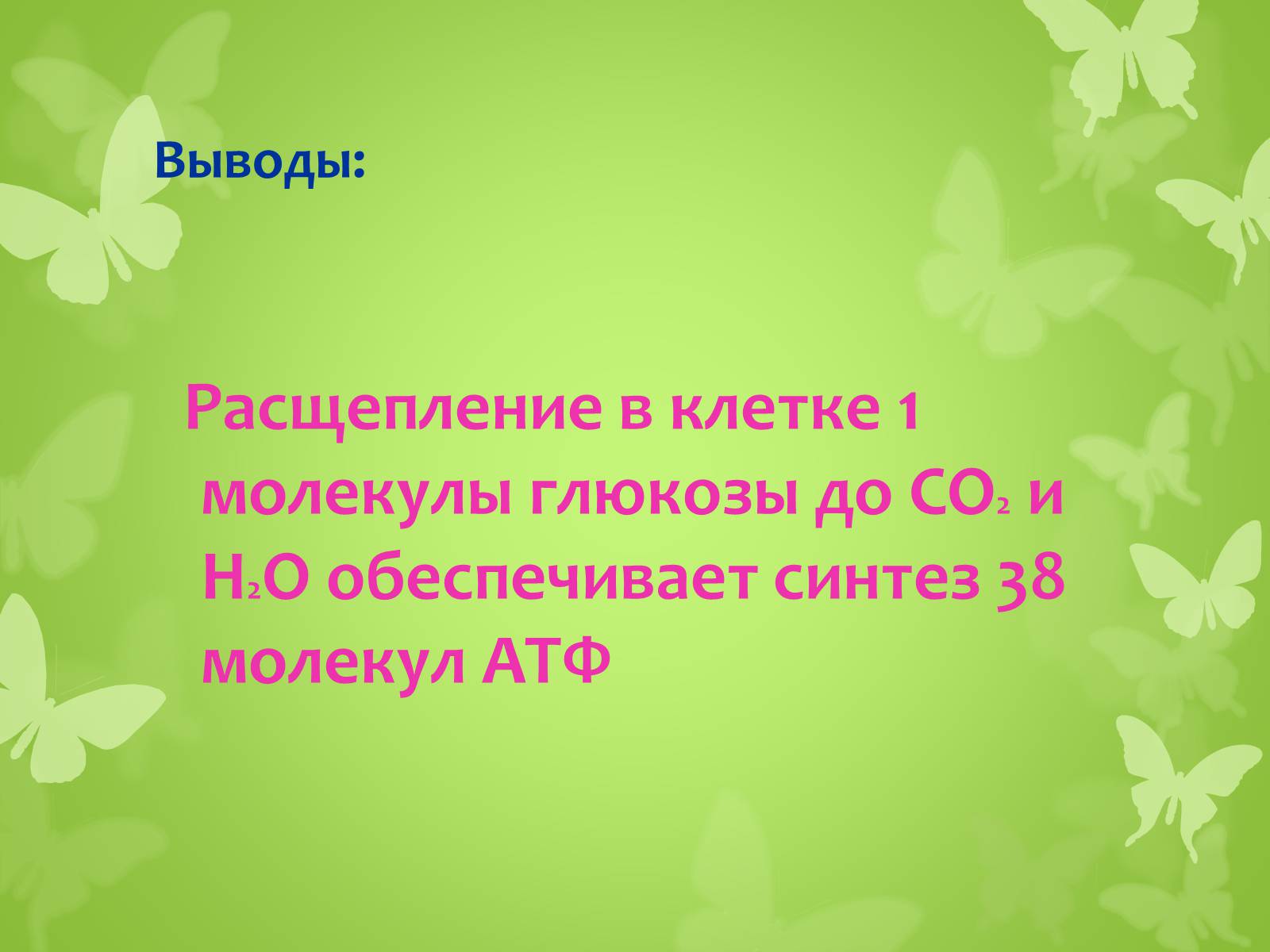 Презентація на тему «ЭНЕРГЕТИЧЕСКИЙ ОБМЕН» - Слайд #29