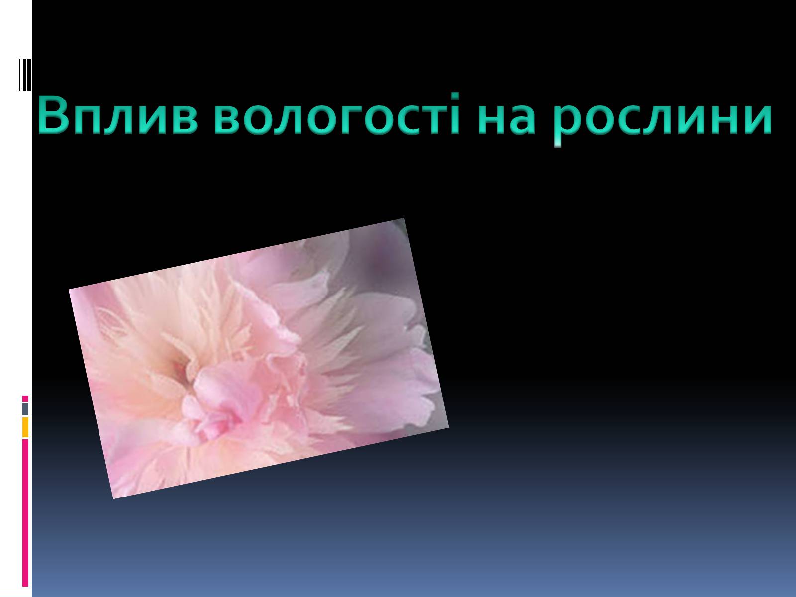 Презентація на тему «Вплив вологості на рослини» - Слайд #1