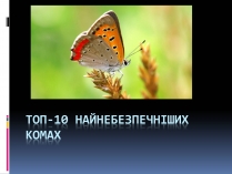 Презентація на тему «Топ-10 найнебезпечніших комах»