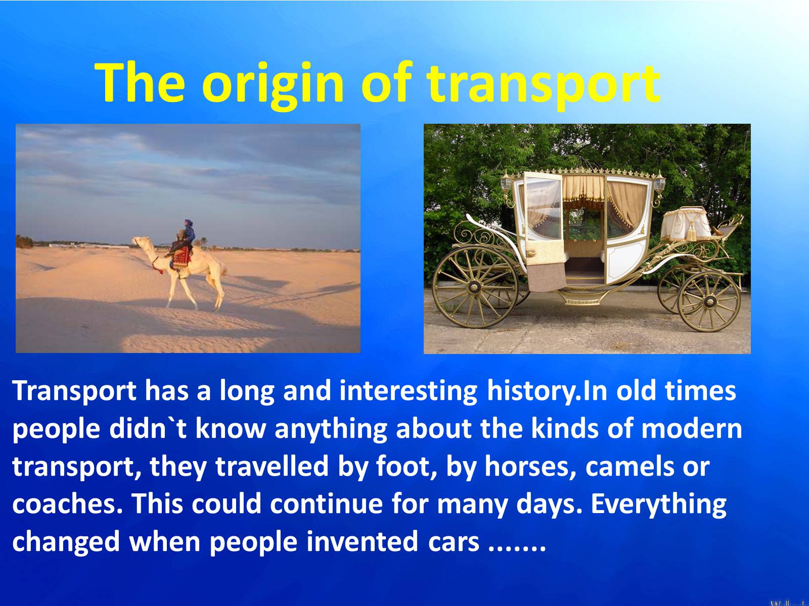 Презентація на тему «Means of transport» - Слайд #4