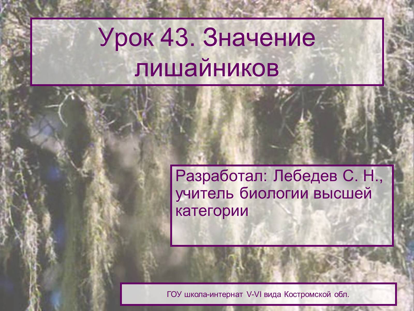 Презентація на тему «Значение лишайников» - Слайд #1