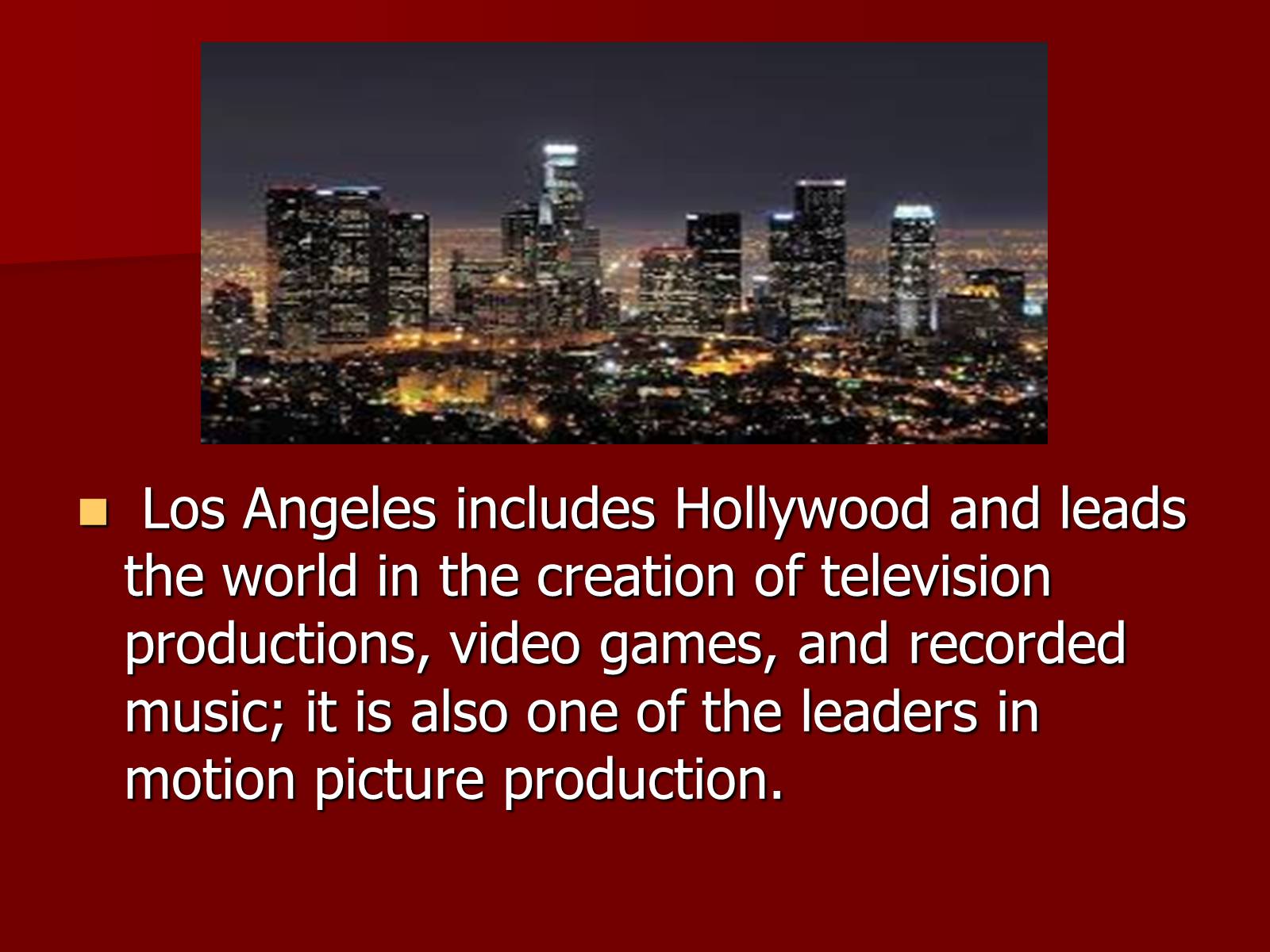Презентація на тему «Los Angeles» (варіант 1) - Слайд #6