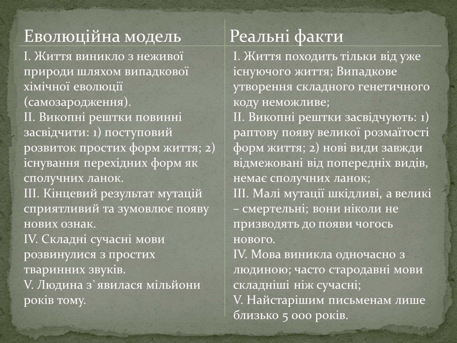 Презентація на тему «Еволюція життя. Науковий факт чи наукова фантастика?» (варіант 1) - Слайд #11