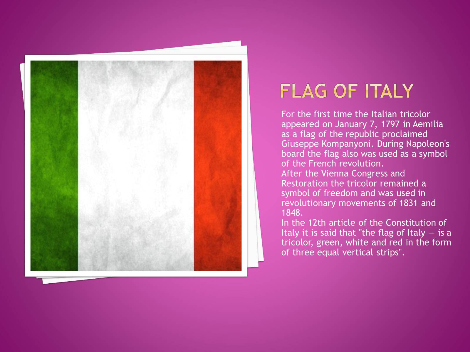 Презентація на тему «Italy» - Слайд #3