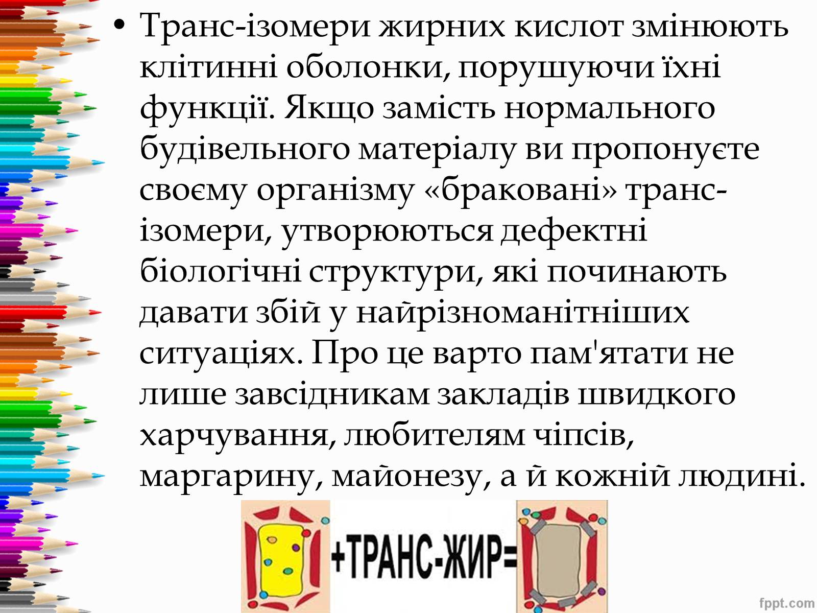 Презентація на тему «Перетворення в організмі жирів» - Слайд #18