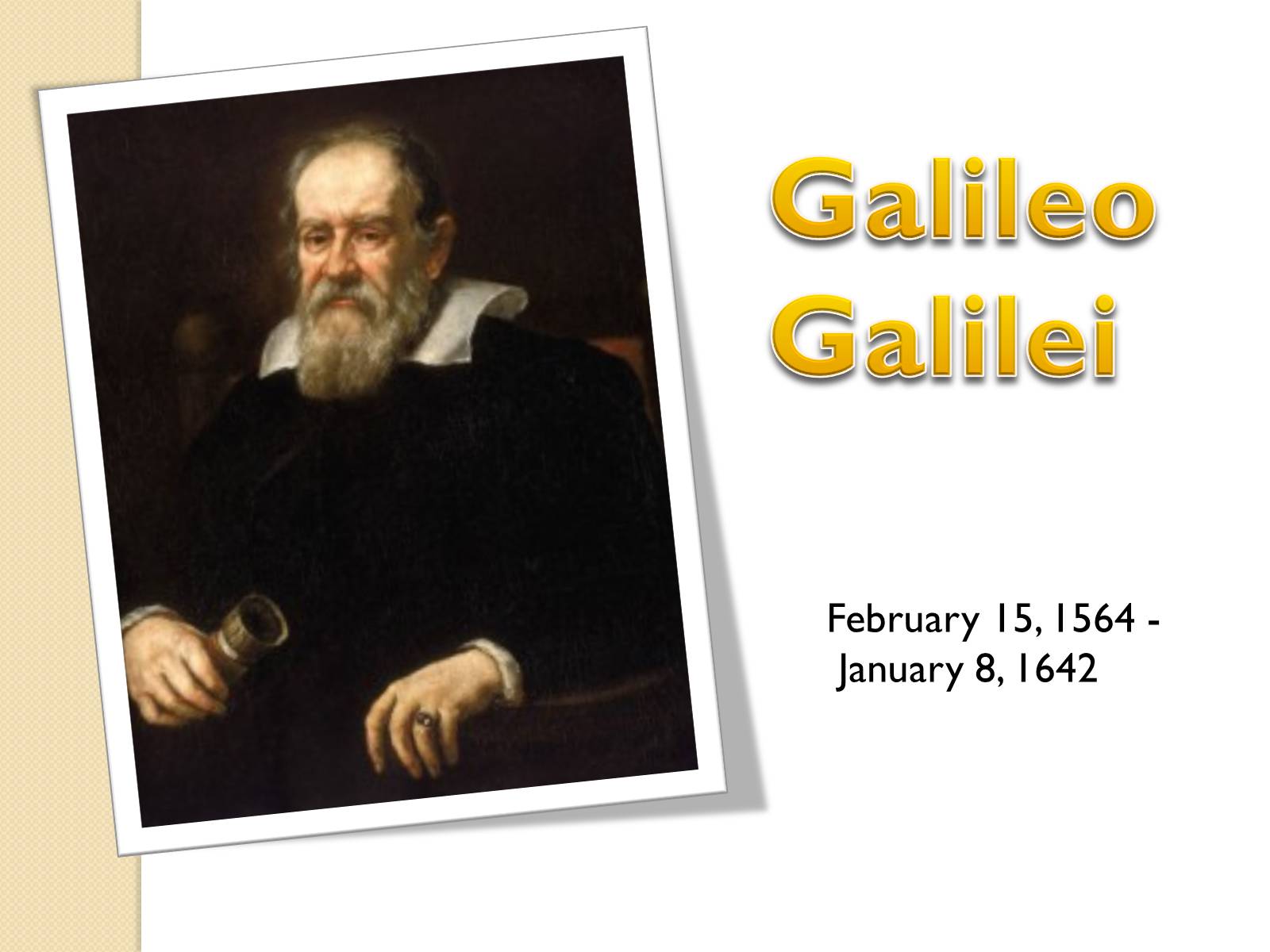 Презентація на тему «Galileo Galilei» - Слайд #1