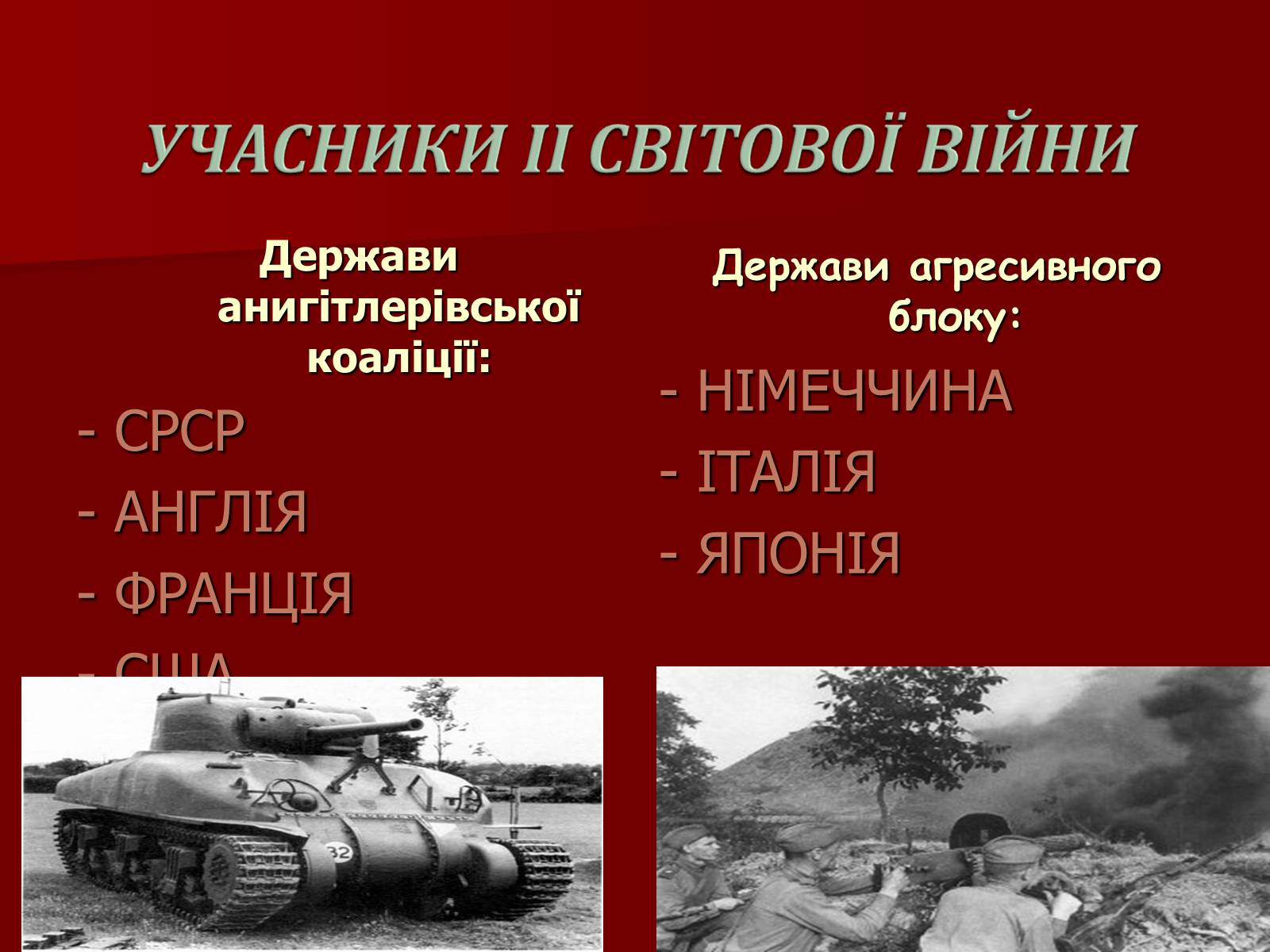 Презентація на тему «Перебіг Другої Світової війни» - Слайд #2