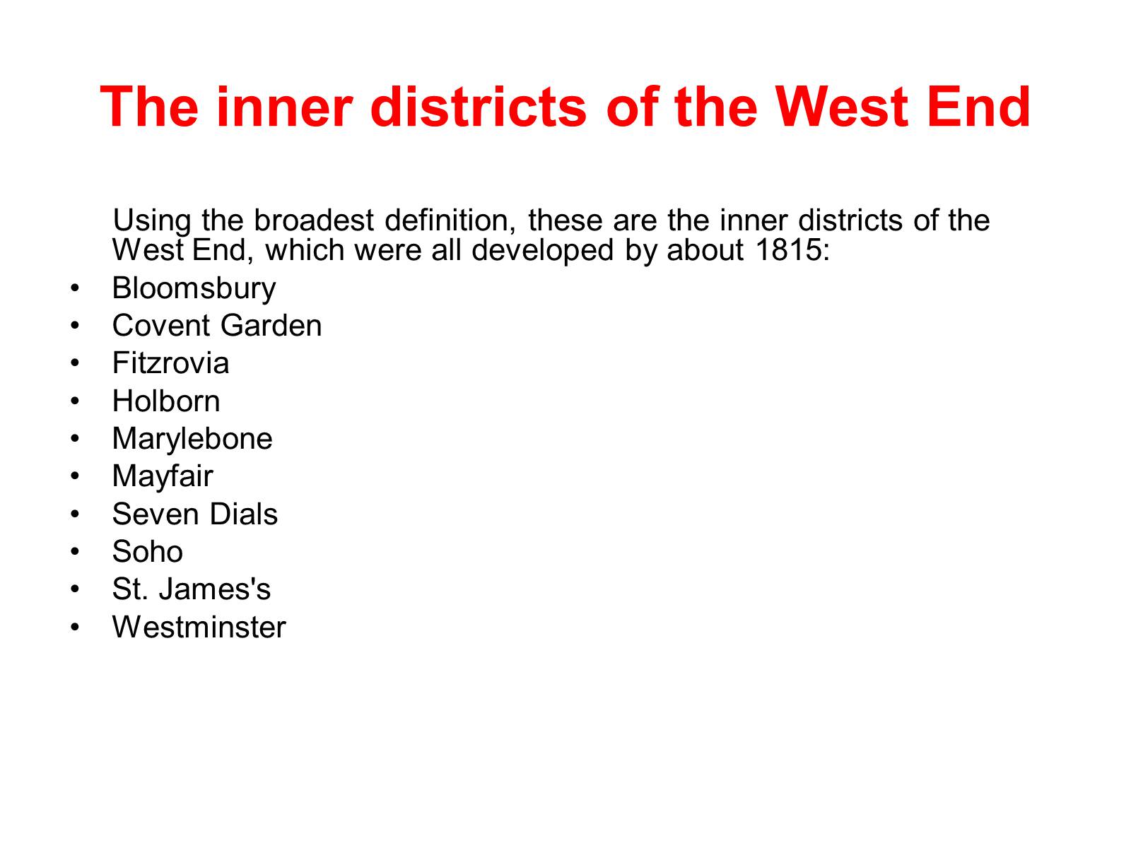 Презентація на тему «The West End of London» - Слайд #8