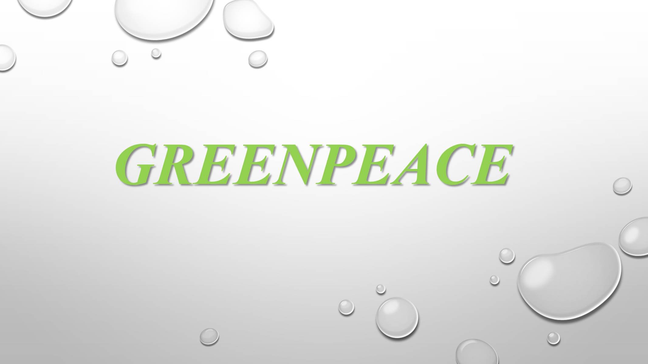 Презентація на тему «Greenpeace» (варіант 2) - Слайд #1