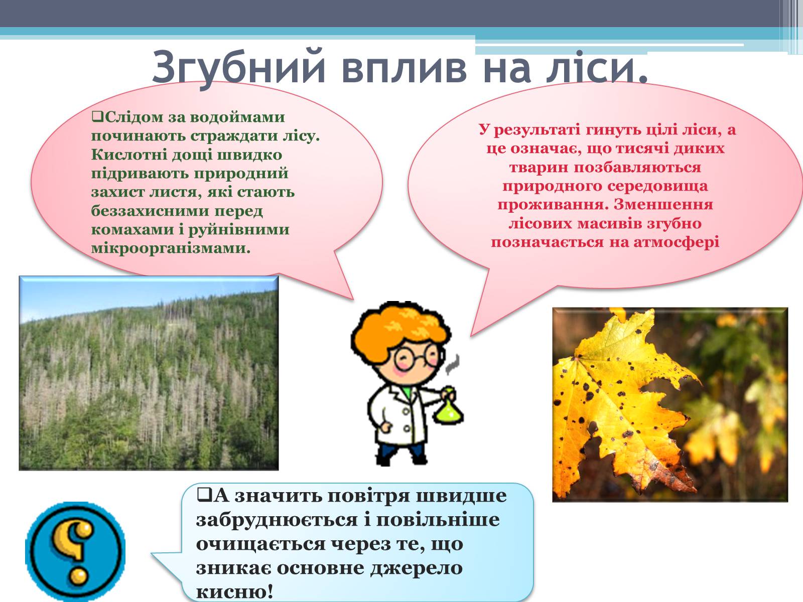 Презентація на тему «Кислотні опади: причини виникнення, наслідки» - Слайд #5