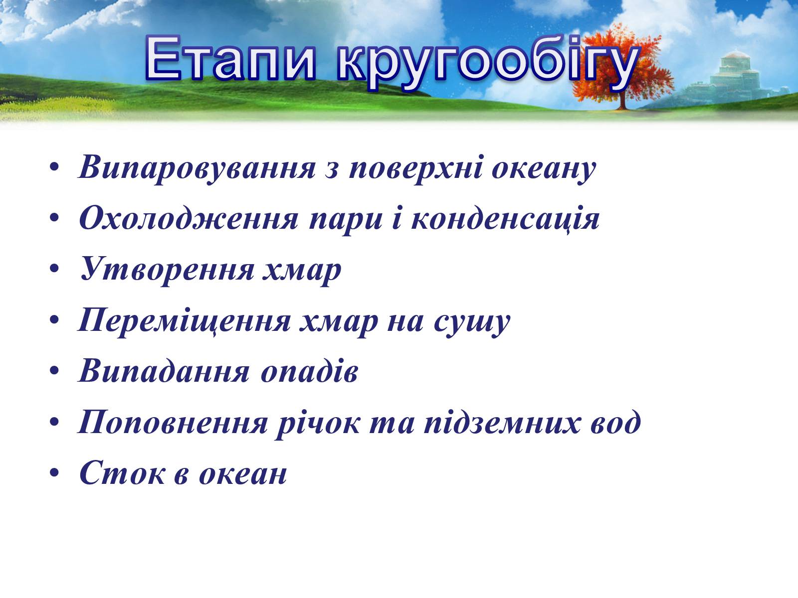 Презентація на тему «Кругообіг води в природі» (варіант 2) - Слайд #7