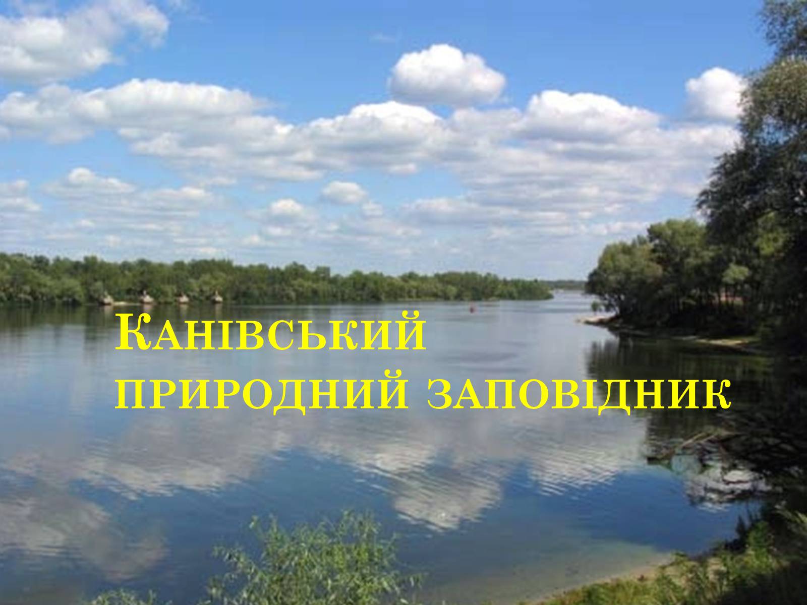 Презентація на тему «Канівський природний заповідник» - Слайд #1