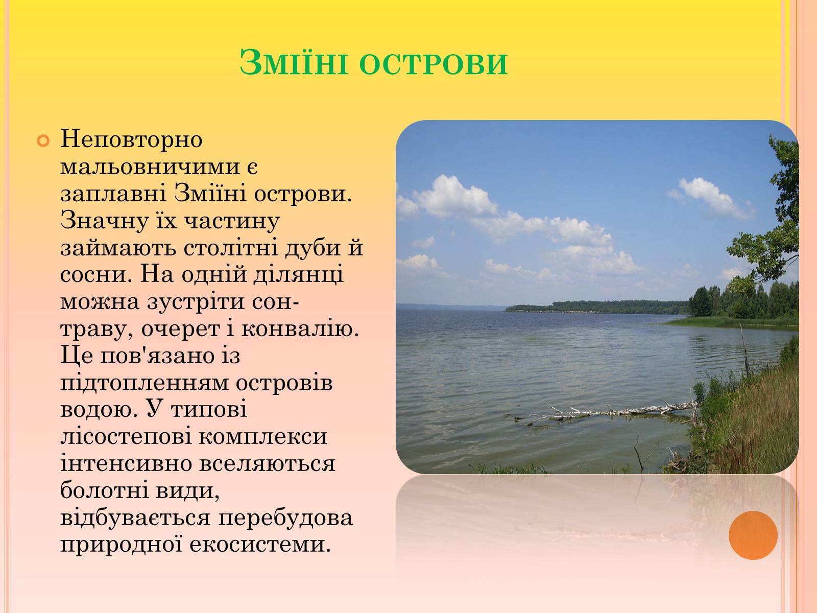 Презентація на тему «Канівський природний заповідник» - Слайд #10