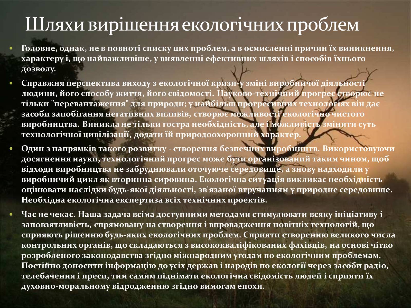 Презентація на тему «Глобальна екологічна проблема людства» - Слайд #10