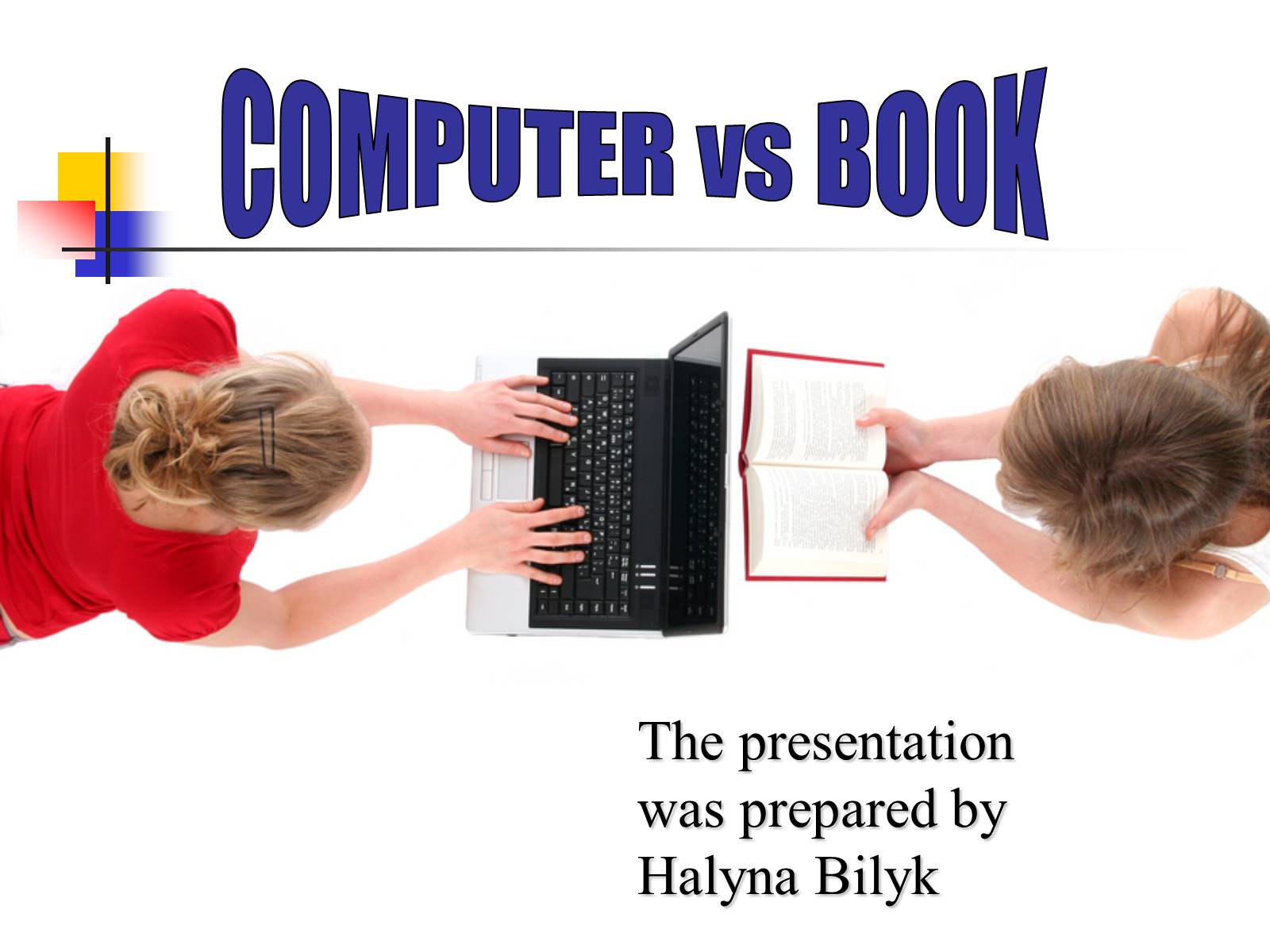 Презентація на тему «Computer or book. Pros and cons» - Слайд #1