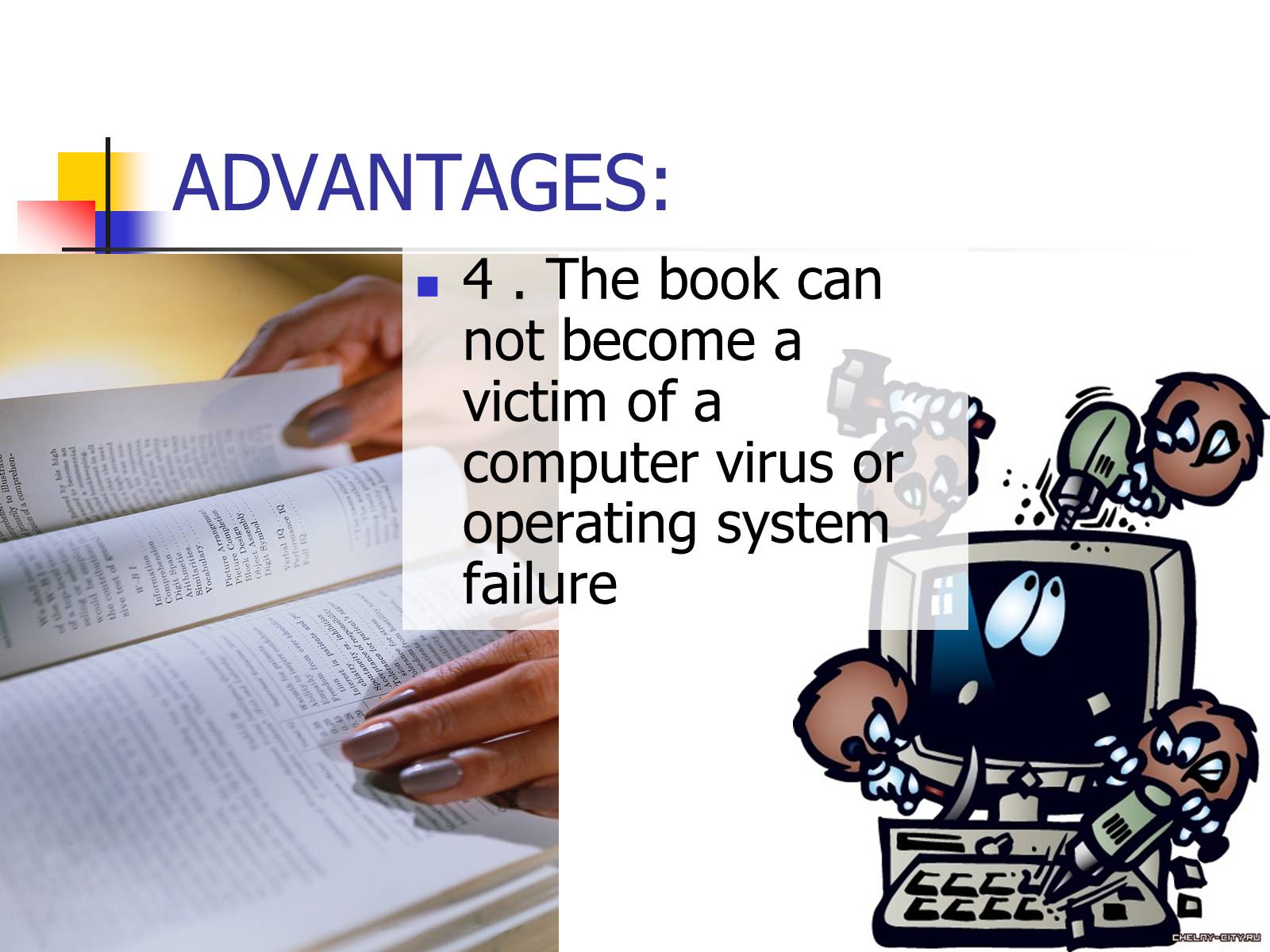 Презентація на тему «Computer or book. Pros and cons» - Слайд #6