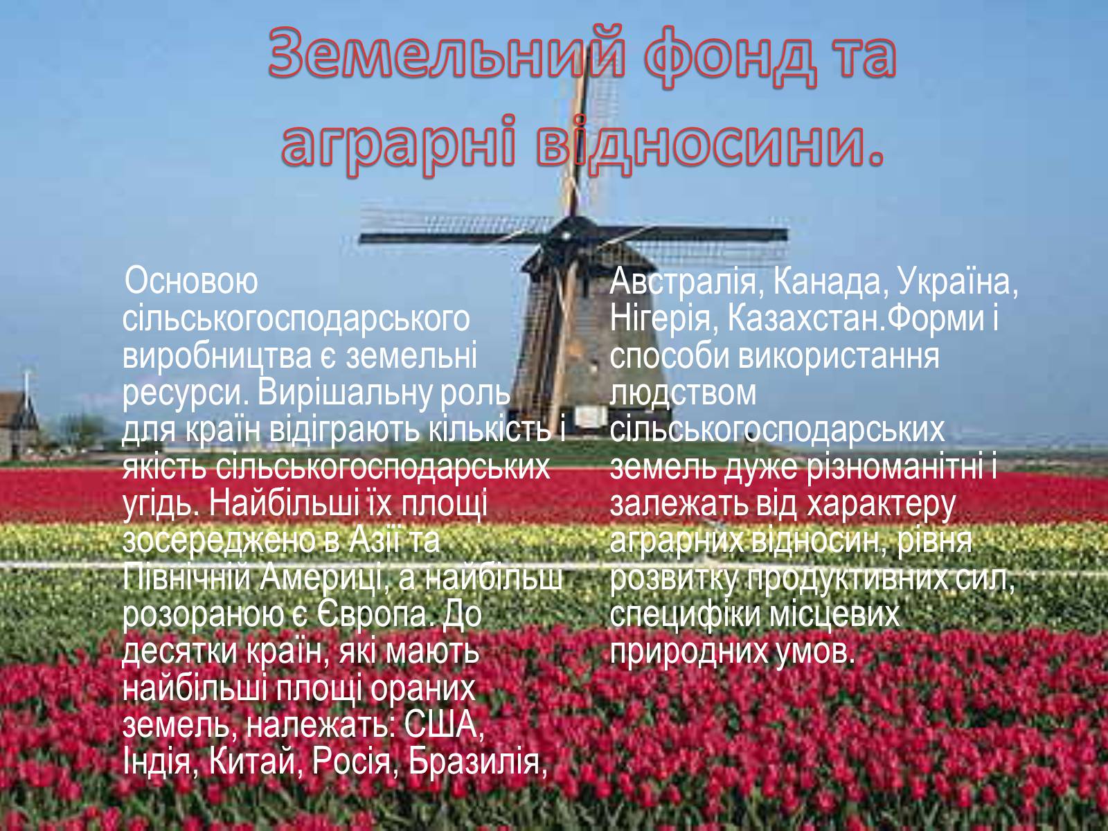 Презентація на тему «Сільське господарство світу» (варіант 2) - Слайд #3