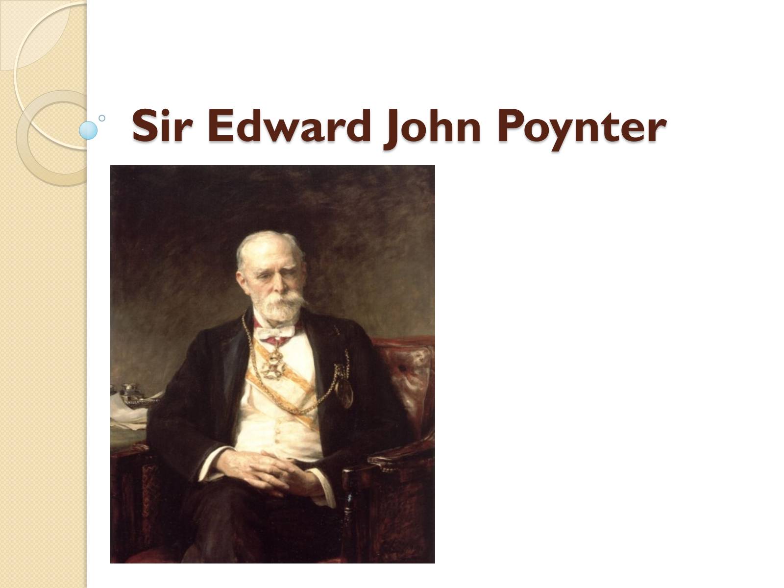 Презентація на тему «Sir Edward John Poynter» - Слайд #1