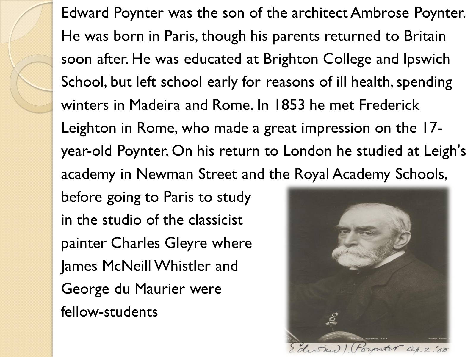 Презентація на тему «Sir Edward John Poynter» - Слайд #2