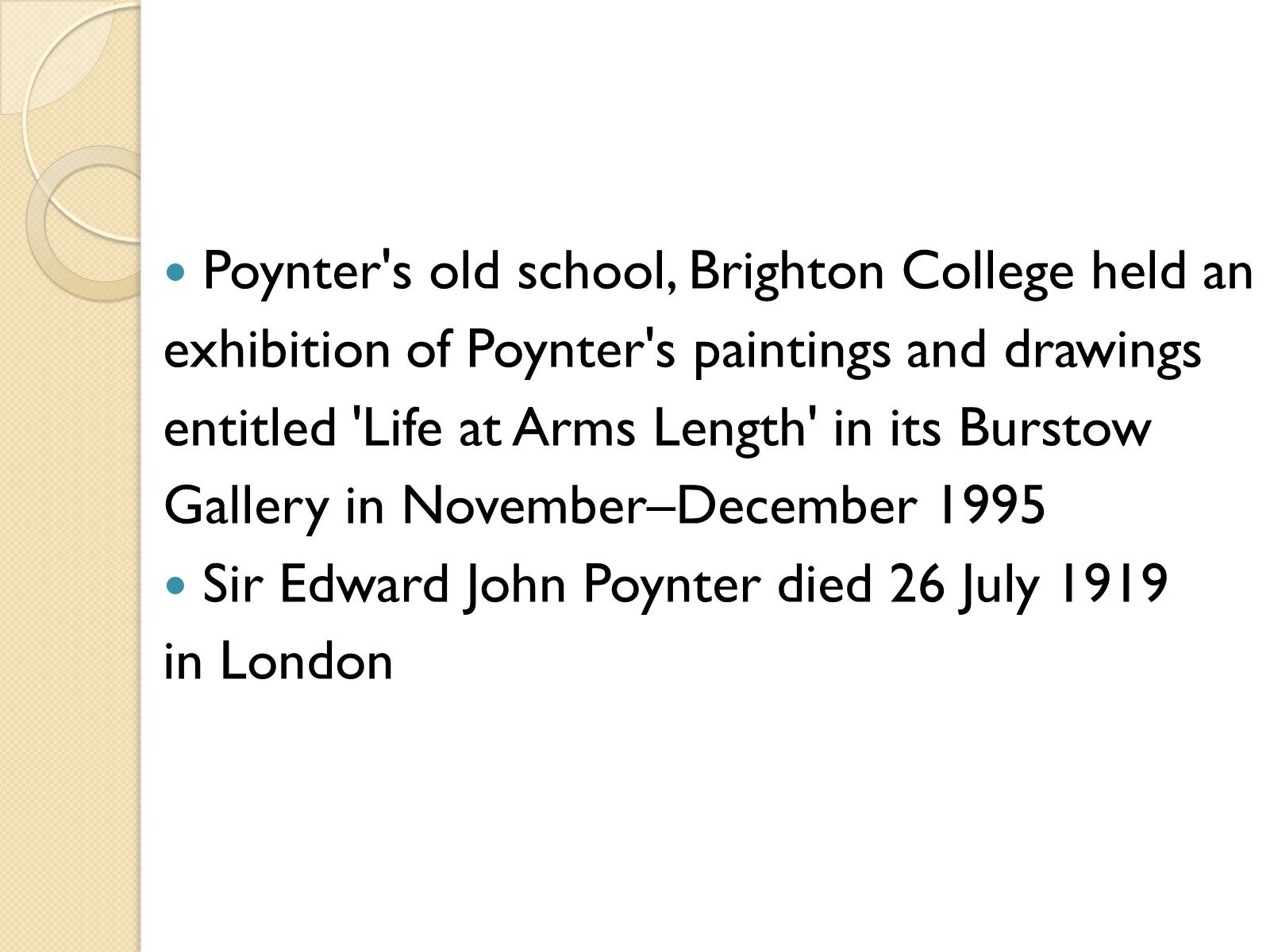 Презентація на тему «Sir Edward John Poynter» - Слайд #8
