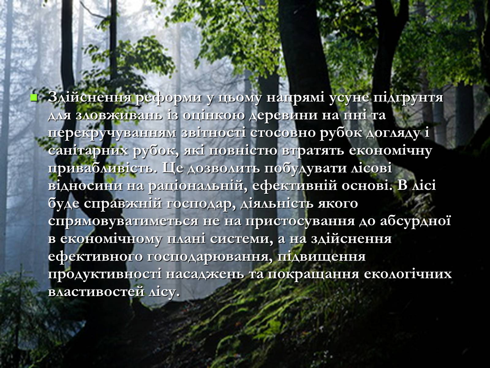 Презентація на тему «Легені землі. Проблеми збереження лісів» - Слайд #21