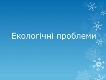 Презентація на тему «Екологічні проблеми» (варіант 12)