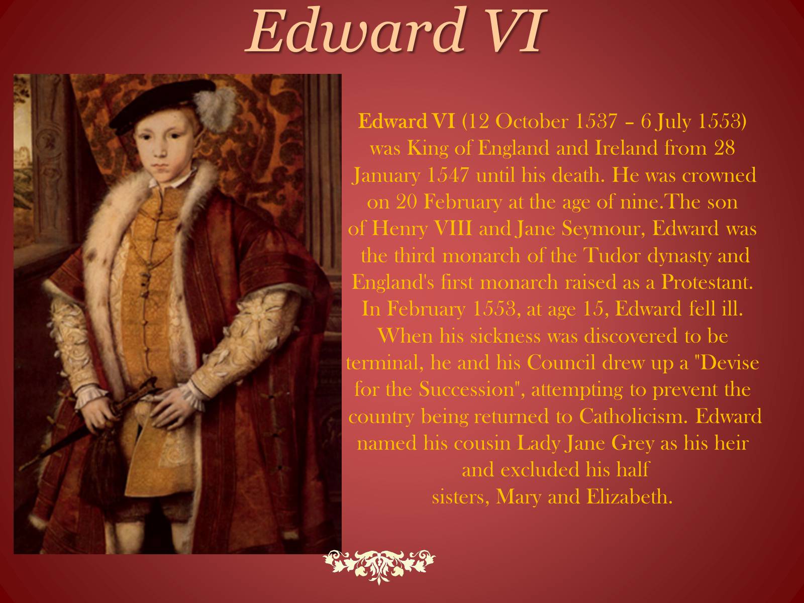 Презентація на тему «Elizabeth I Tudor» - Слайд #10