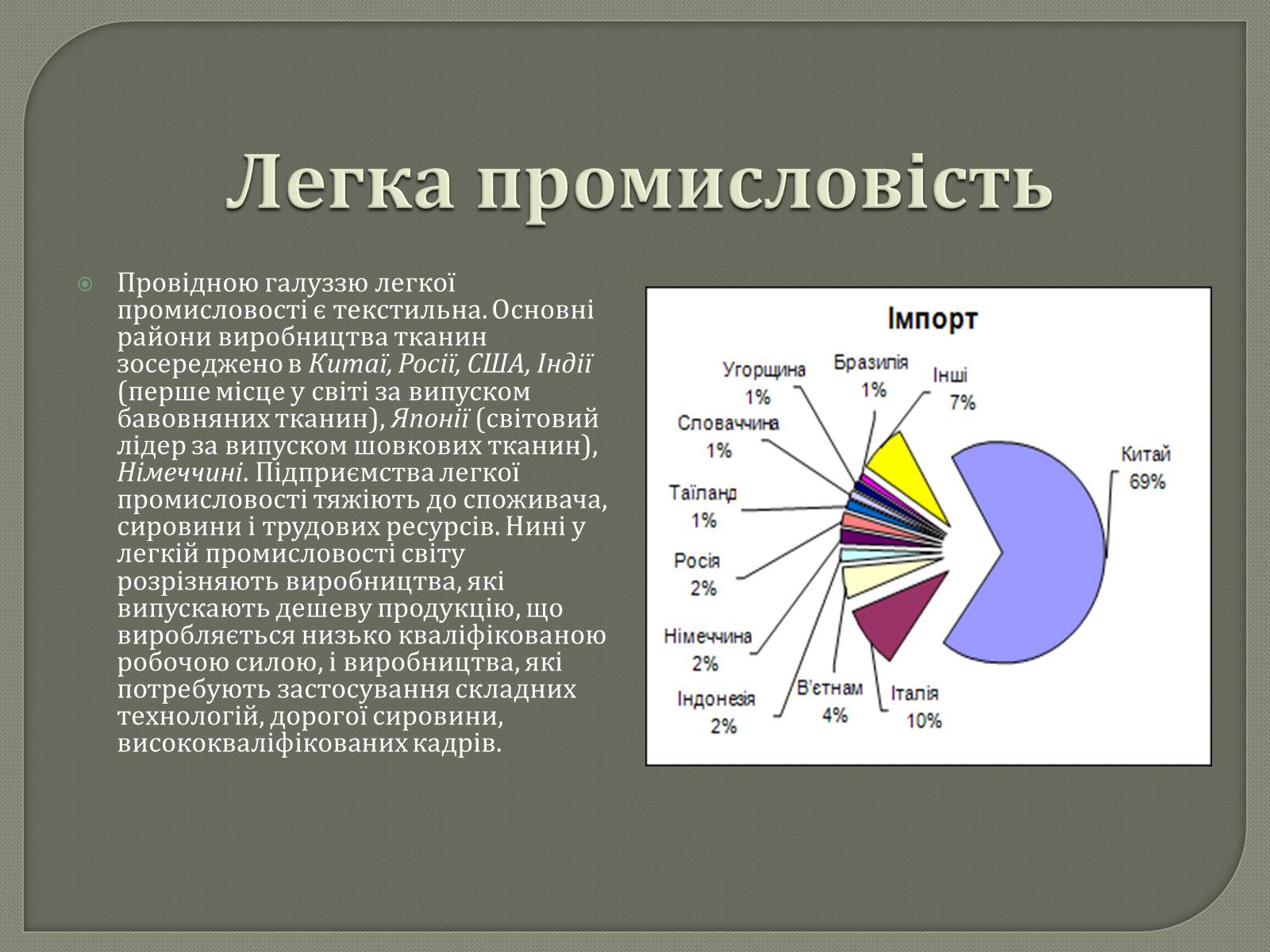 Презентація на тему «Промисловість світу» - Слайд #11