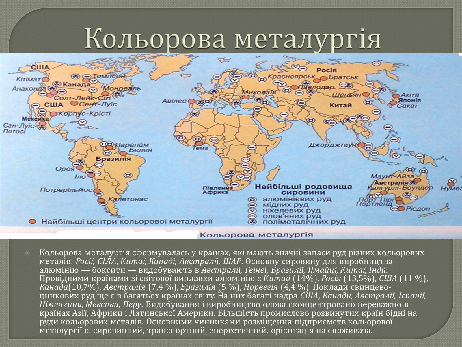 Презентація на тему «Промисловість світу» - Слайд #7