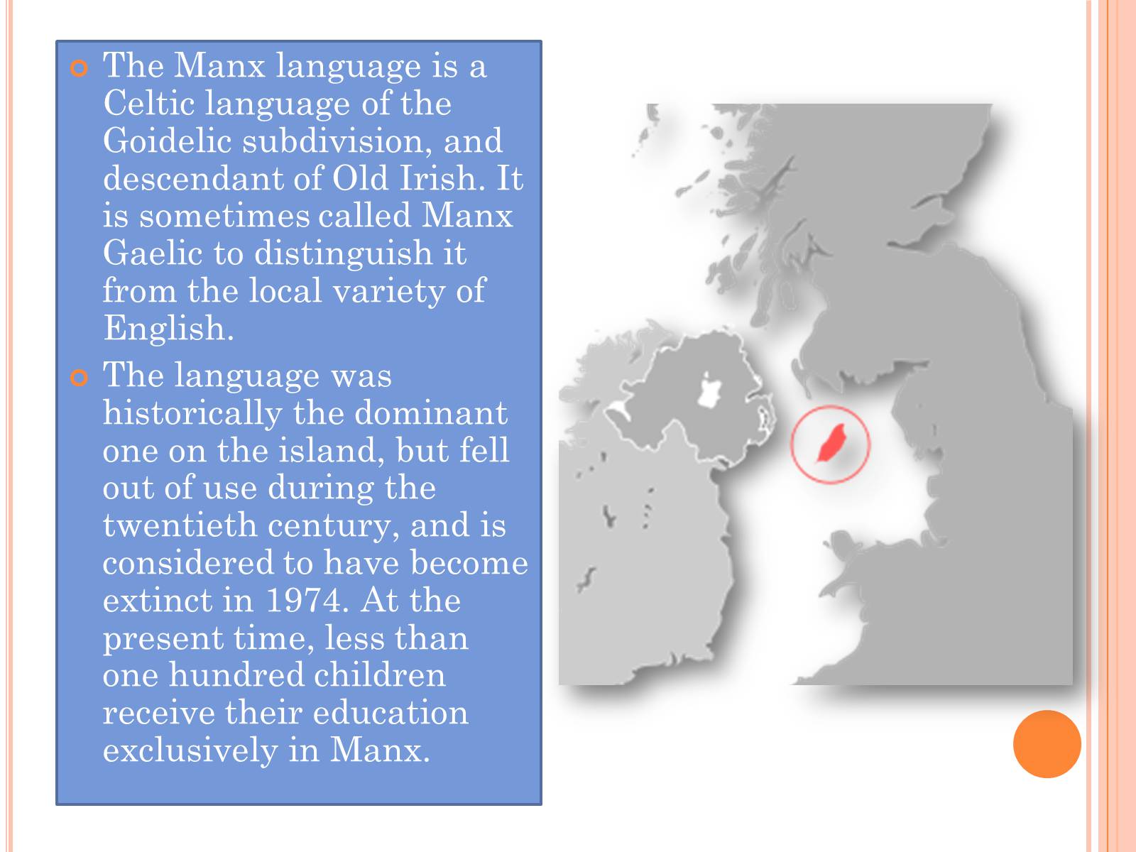 Презентація на тему «The Language of the British Isles» - Слайд #7