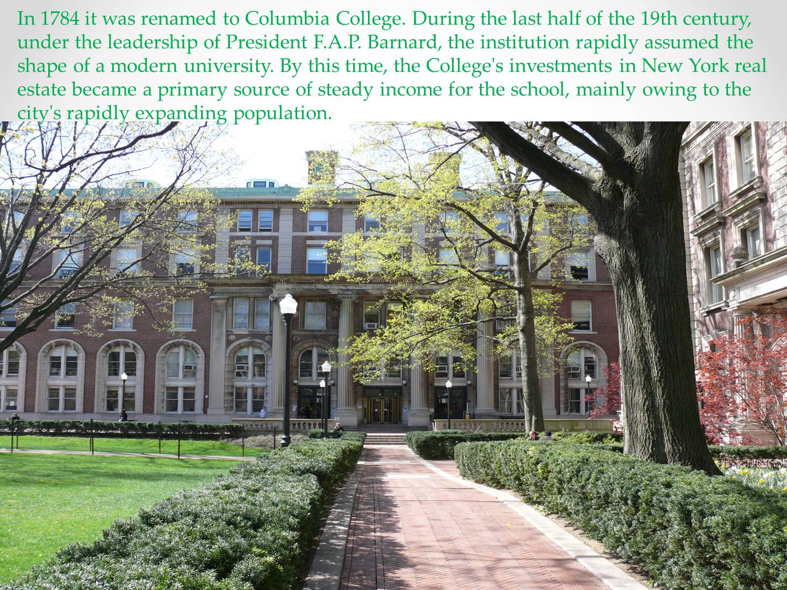Презентація на тему «Columbia University» - Слайд #4