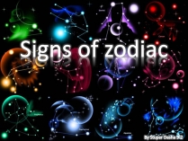 Презентація на тему «Signs of zodiac»